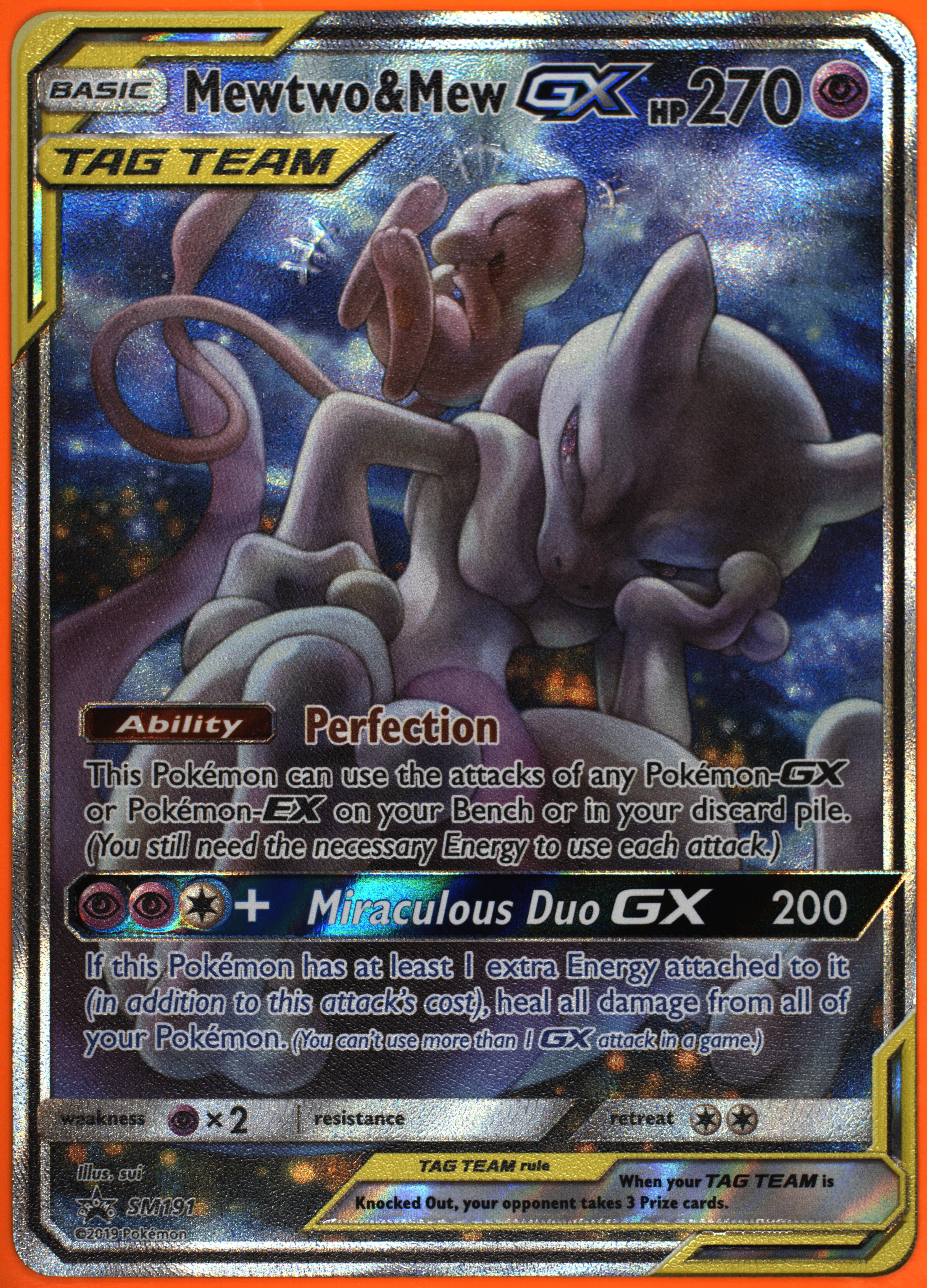 mewtwo pokemon card tag team Tag Mewtwo & Mew Pokemon Card Holographic Credit Card Holographic Credit  Card Skin – Anime Town Creations