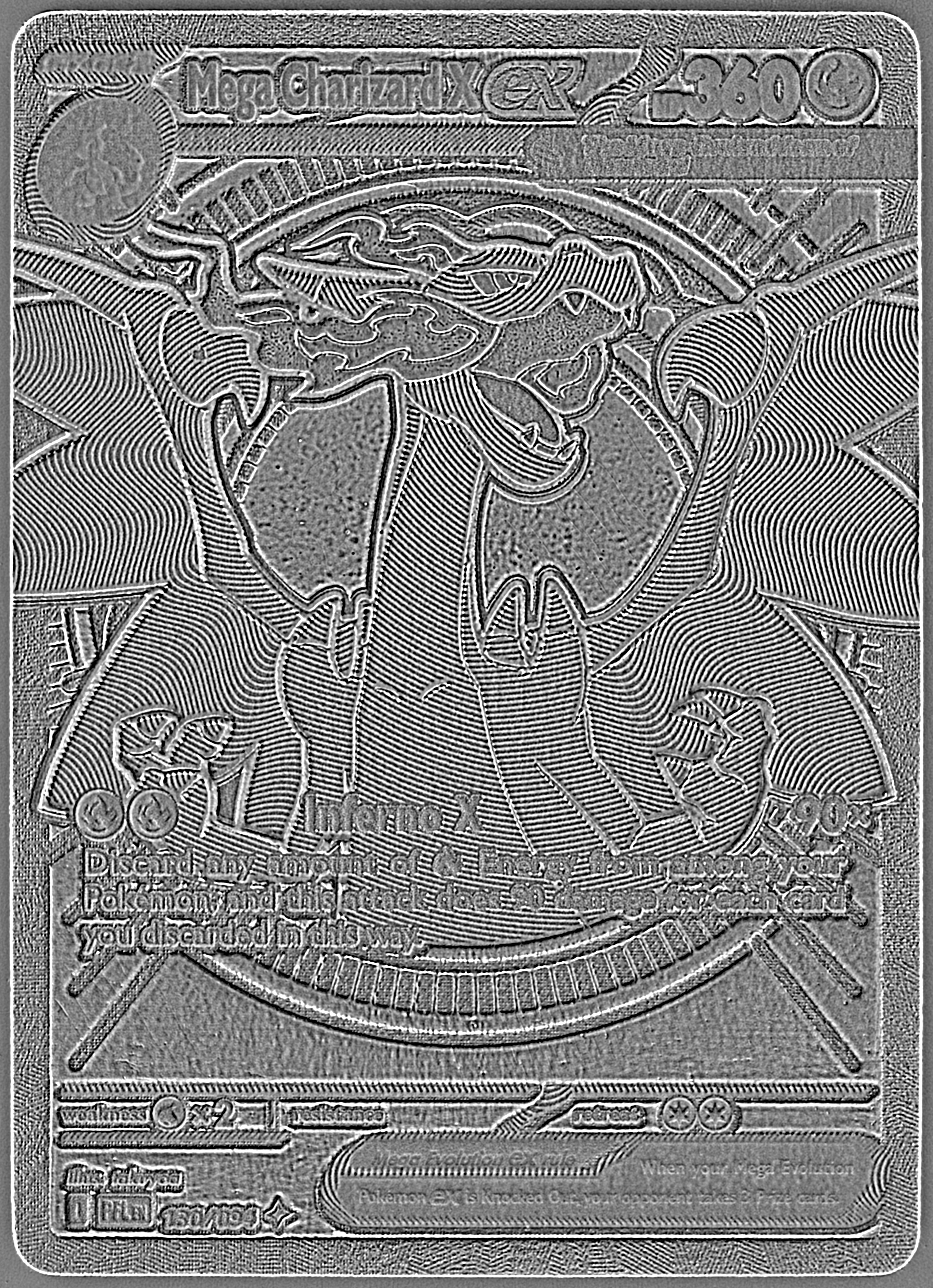 charizard pokemon card black and white Charizard EX 2024 Pokemon Paldean Fates Special Illustration Rare #234 Card