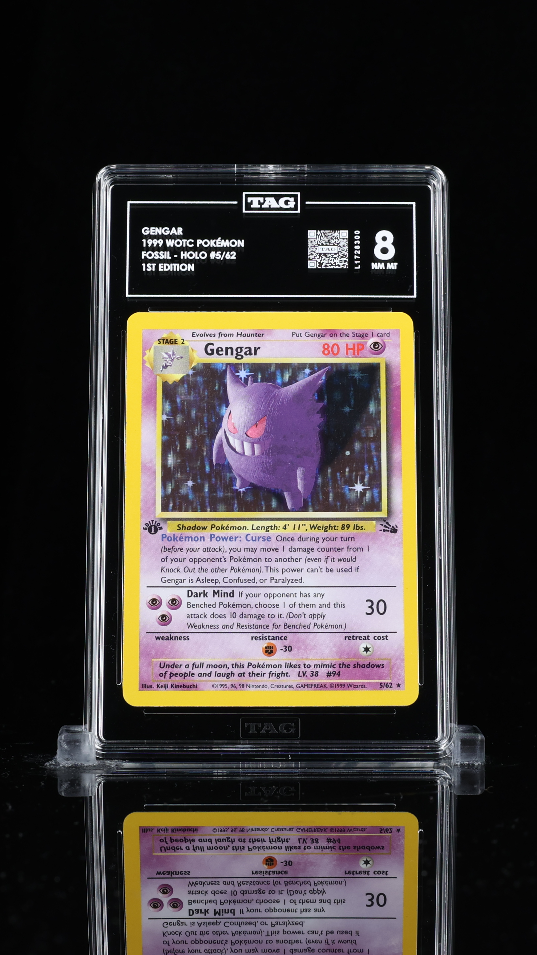 first edition gengar pokemon card Gengar Fossil 1st Edition 5/62 PSA 9