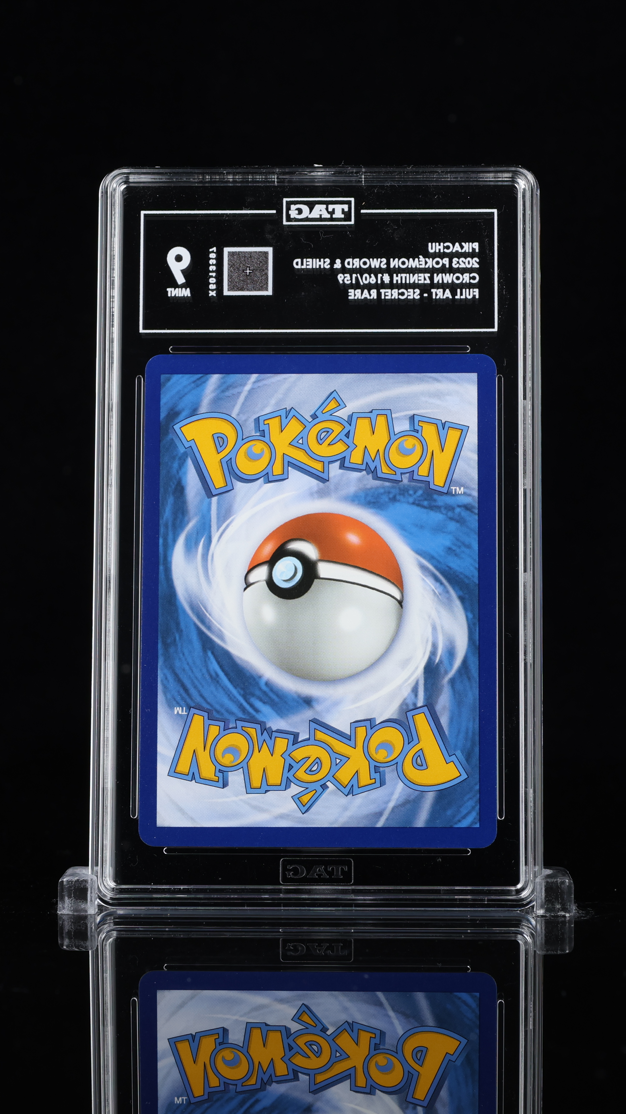 Pikachu · 2023 Crown Zenith #160/159 Full Art - Secret Ra · TAG 9 MINT #X5013397